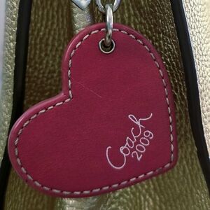 Coach Red Heart Keychain